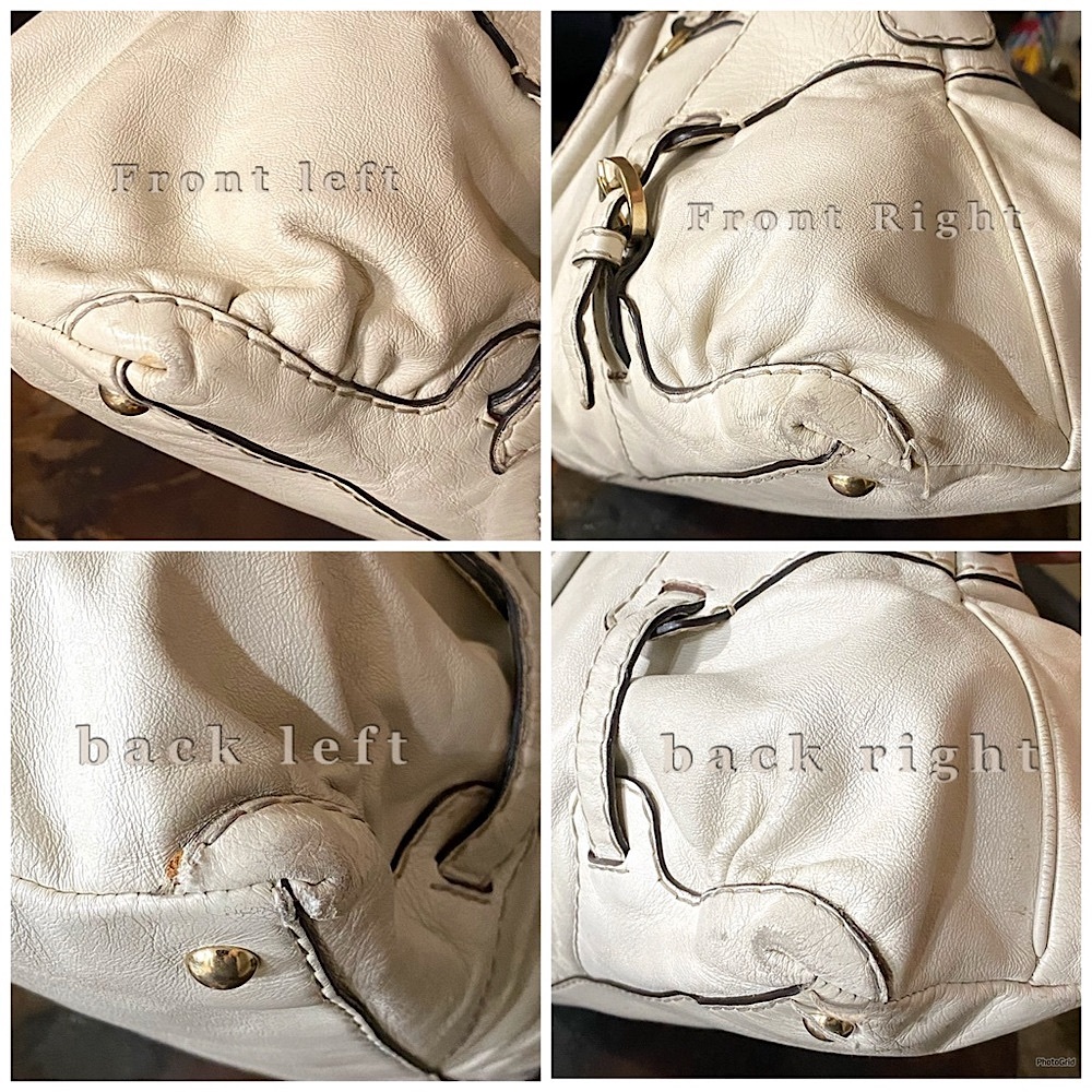 Gucci • Ivory Leather Horsebit Nail Boston Bag - Picture 9 of 16